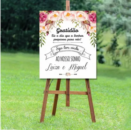 Combo -quadro Casamento +1 Placa Lua de Mel +placa Coração