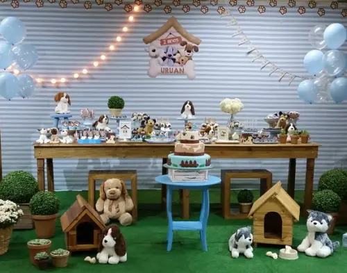 festa Cachorrinhos - Placa