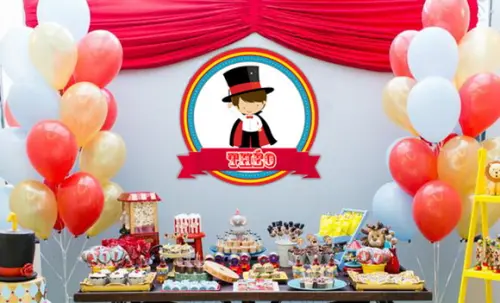 Festa Circo - Placa em Pvc