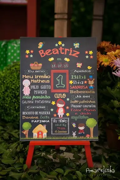 Festa Chapéuzinho Vermelho - Chalkboard