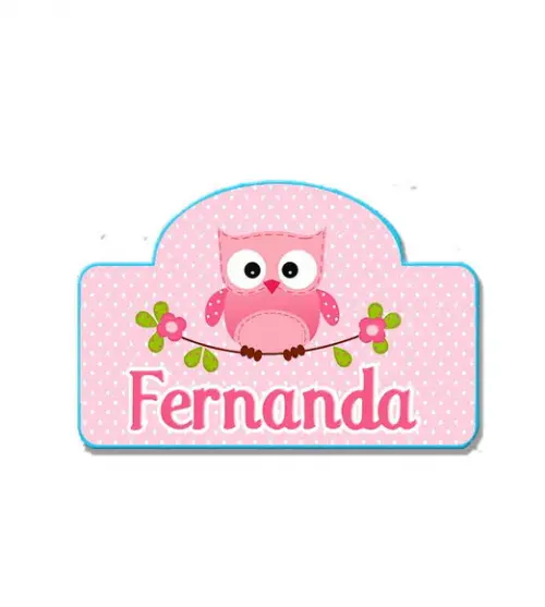 Festa Coruja - Placa de Pvc