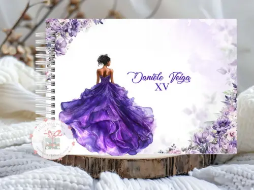 Guestbook - Livro de Assinaturas - Lilás