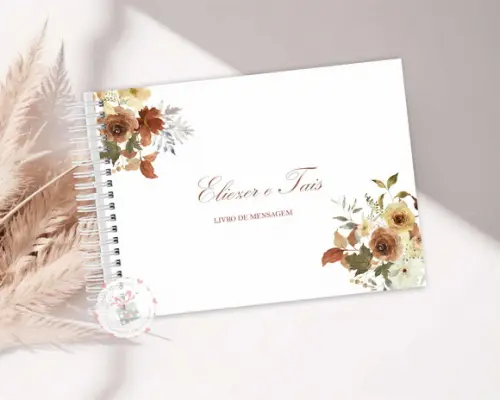 Guestbook Livro de Assinaturas - Terracota
