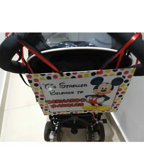 Identificador de Carrinho de Bebê - Princesas