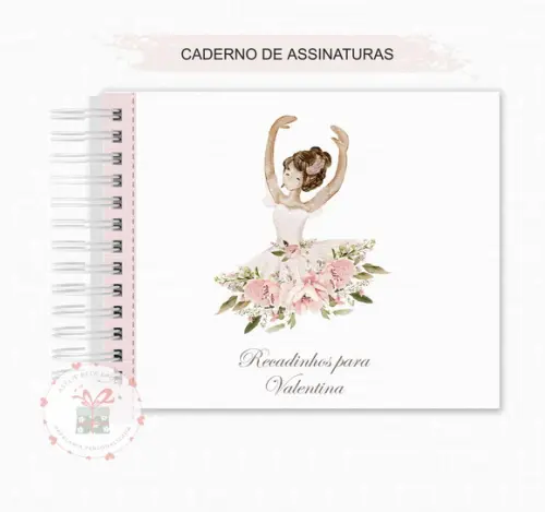 Livro de Assinatura e Mensagem Caixinha de Musica