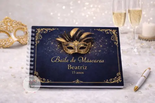 Livro de Assinaturas e Mensagens - Baile de Máscaras