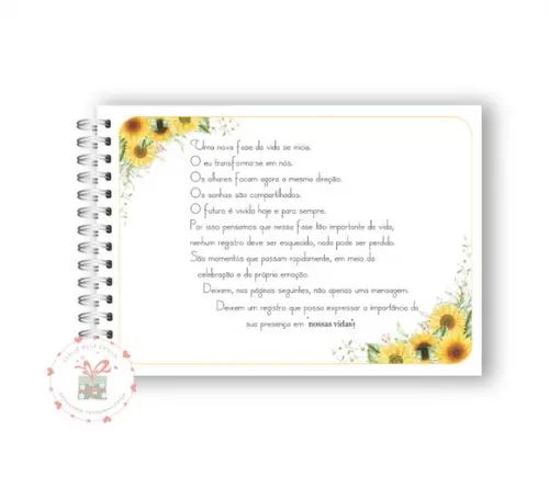 Livro de Mensagem para Casamento