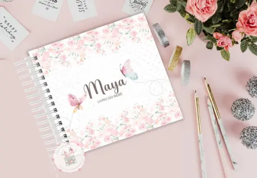 Livro do Bebê - Borboletas e Flores