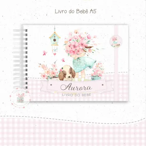 Livro do Bebê - Menina Floral