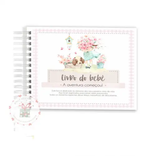 Livro do Bebê Menina Floral
