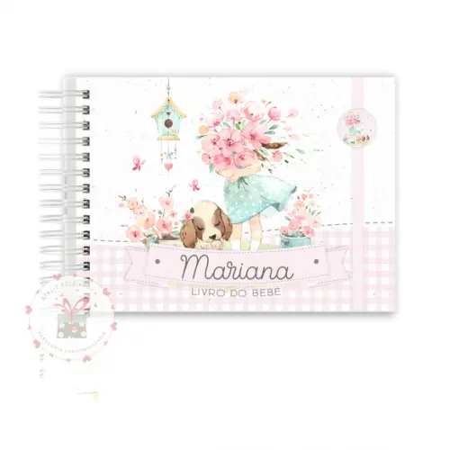 Livro do Bebê Menina Floral