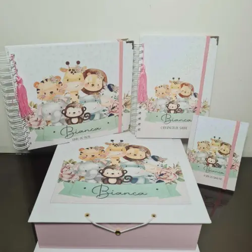 Livro do Bebê, Caderneta Vacinação, Porta Documento e Caixa