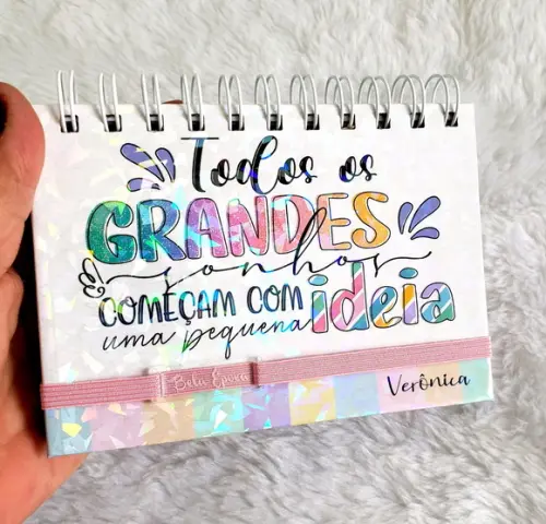 Mini agenda, agenda datada, presente, presente criativo,