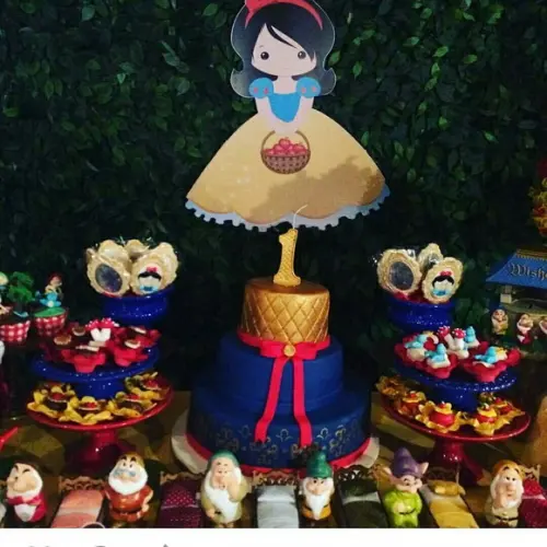Painel de aniversário - Branca de Neve