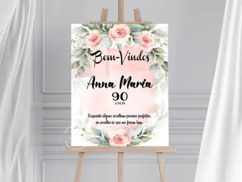 Painel de Aniversário - Bem Vindos