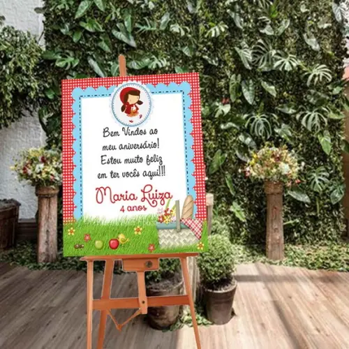 Painel de Aniversário - Chapeuzinho Vermelho