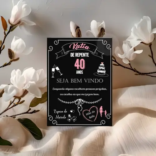 Painel de Aniversário - de Repente 40
