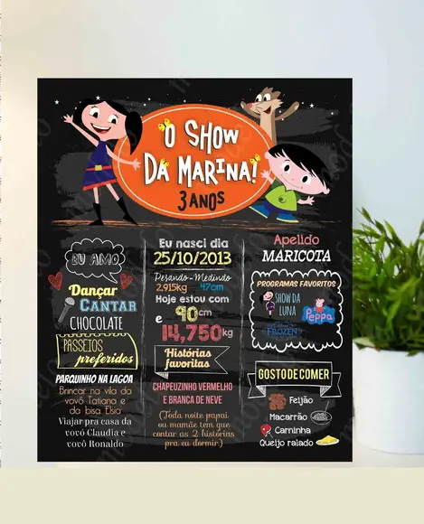 Painel de Festa - Show da Luna