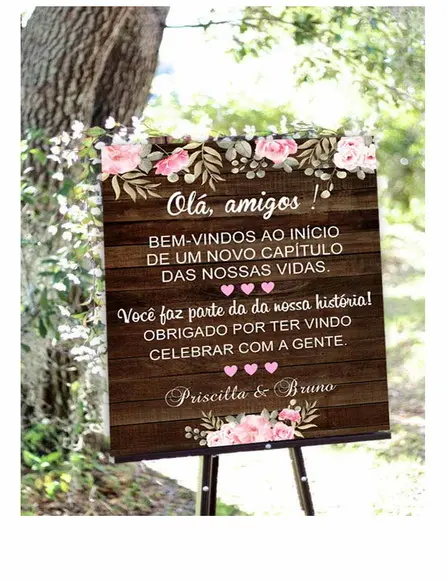 Painel para Recepção - Bem Vindos