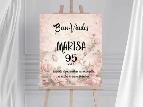 Painel para Recepção - Bem Vindos