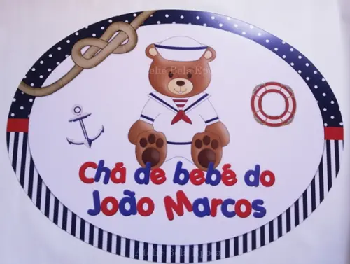 Placa - Urso marinheiro