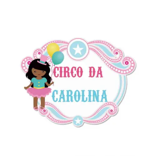Placa Circo - MENINA