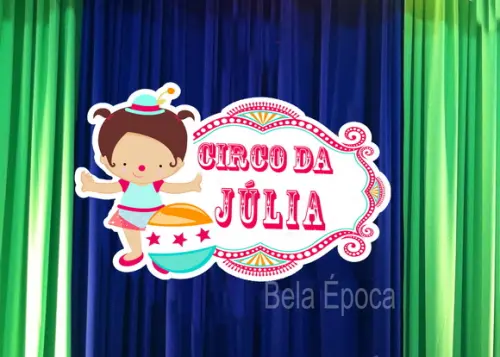 Placa Circo -palhacinha