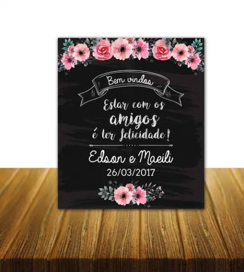 Placa de Boas Vindas - Bem Vindos