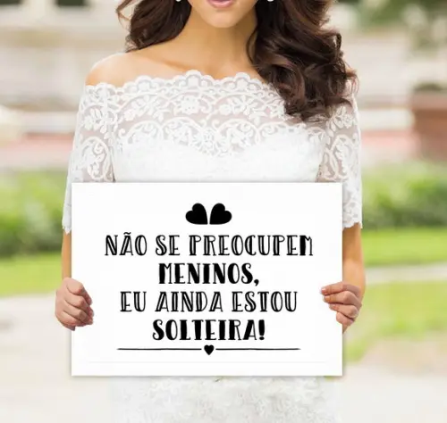 Placa de Casamento - Ainda Estou Solteiro