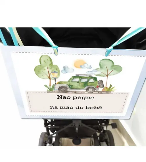 Placa de Identificação -não Pegue na Mão do Bebê