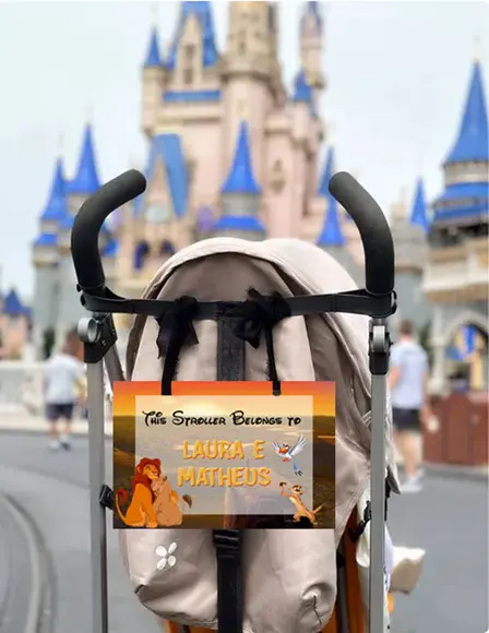 Placa de Identificação para Carrinho de Bebê