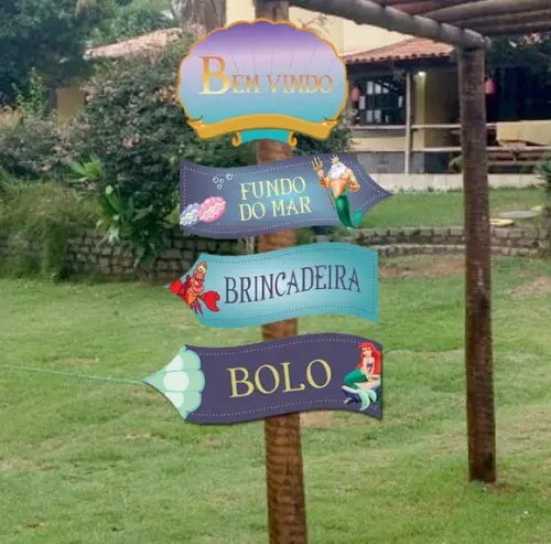 Placa de Sinalização - Pequena Sereia