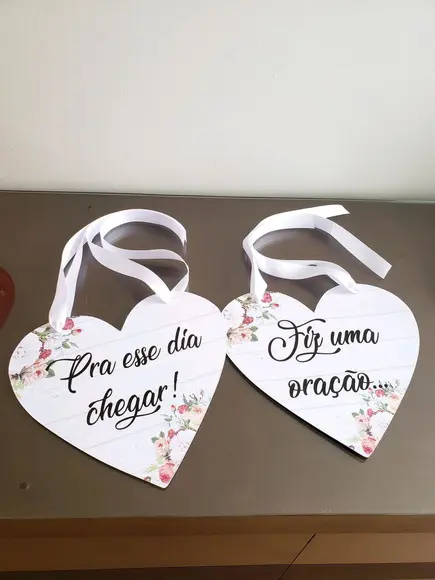 Placa para Cadeira dos Noivos