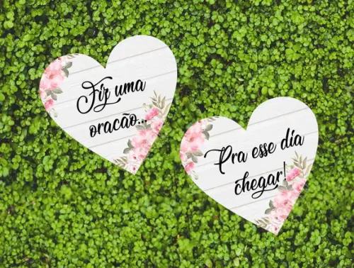 Placa para cadeira dos noivos