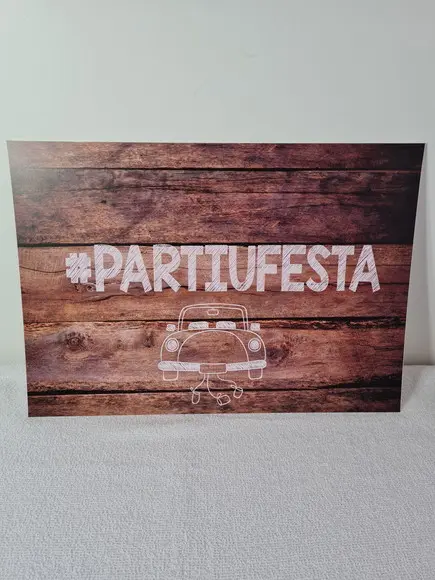 Placa para Casamento -lá Vem a Noiva
