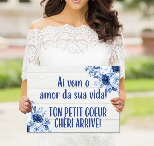 Placa para Casamento -o Amor da Sua Vids