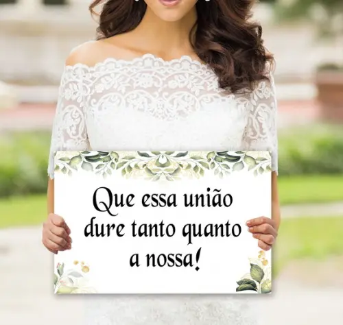 Placa para Daminhas - Que Essa União Dure