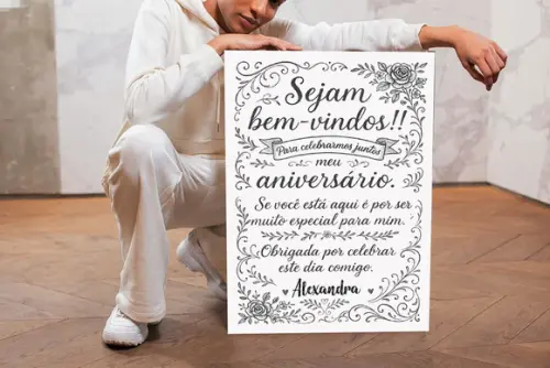 Placa para Recepção -você Faz Parte da Minha História