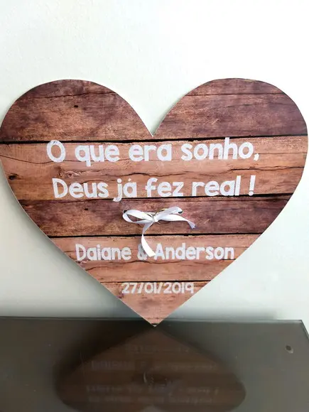 Placa Porta alianças