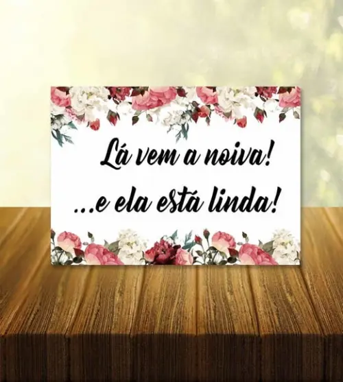 Plaquinha Divertida Casamento -acessório para Fotos da Noiva