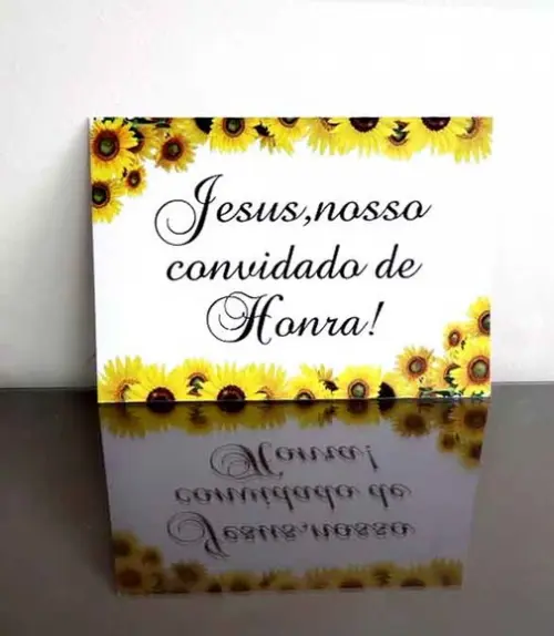 Plaquinha para casamento