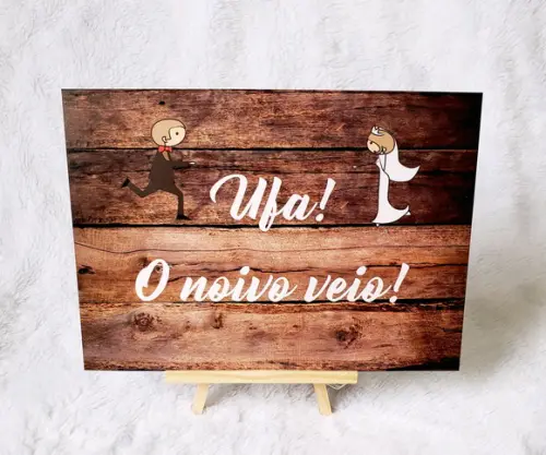 Plaquinha para Casamento