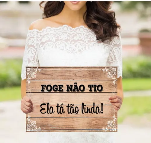 Plaquinha para Casamento