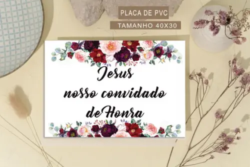 Plaquinha para Casamento - 40x 30
