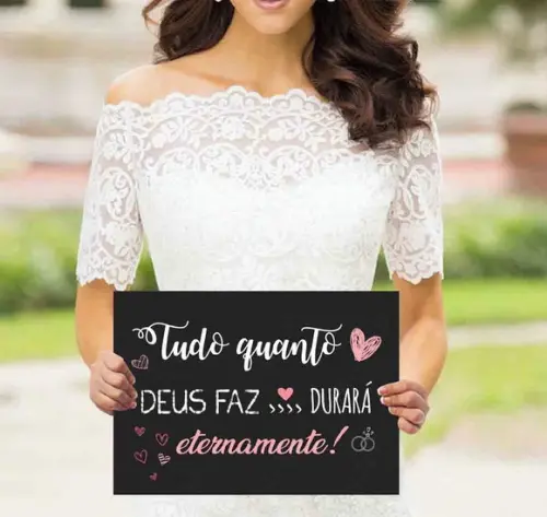 Plaquinha para Casamento