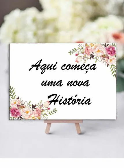 Plaquinha para Casamento - 40x 30