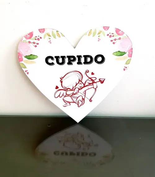 Plaquinha para Casamento - Cupido