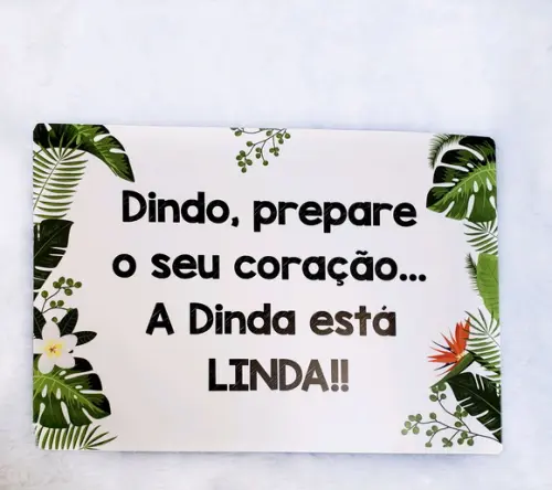 Plaquinha para Casamento -prepare Seu Coração