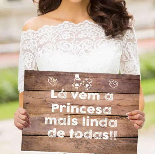 Plaquinhas para casamento