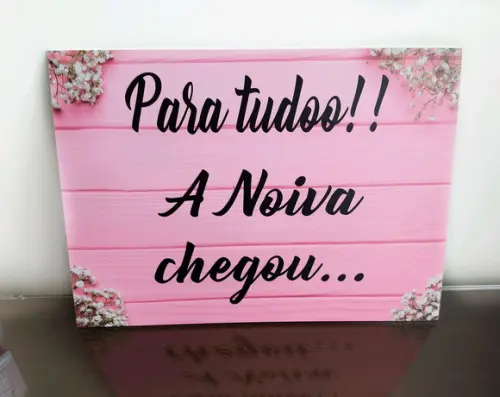 Plaquinhas para casamento